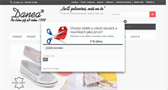 Desktop Screenshot of danea-shoes.cz