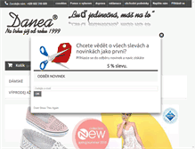 Tablet Screenshot of danea-shoes.cz
